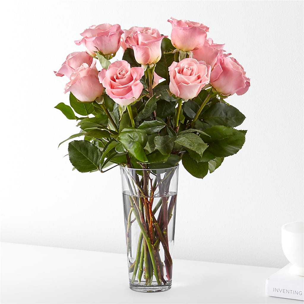 Long Stem Pink Rose Bouquet – POPPIES & PAISLEY FLORAL, Mulino OR