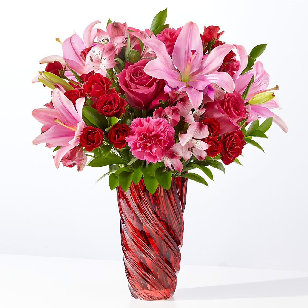 In Love Bouquet with Luxe Swirl Vase – POPPIES & PAISLEY FLORAL, Mulino OR