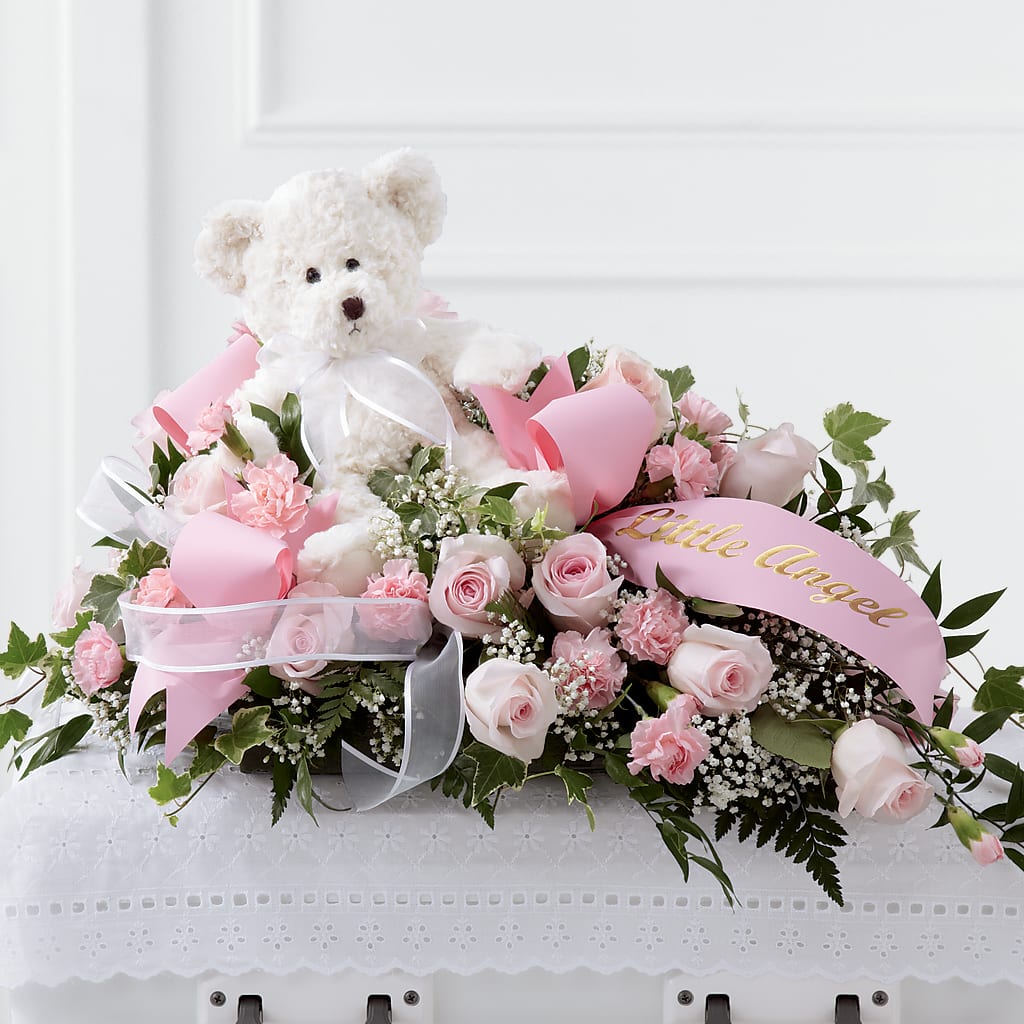 Touch of Sympathy Casket Spray – POPPIES & PAISLEY FLORAL, Mulino OR