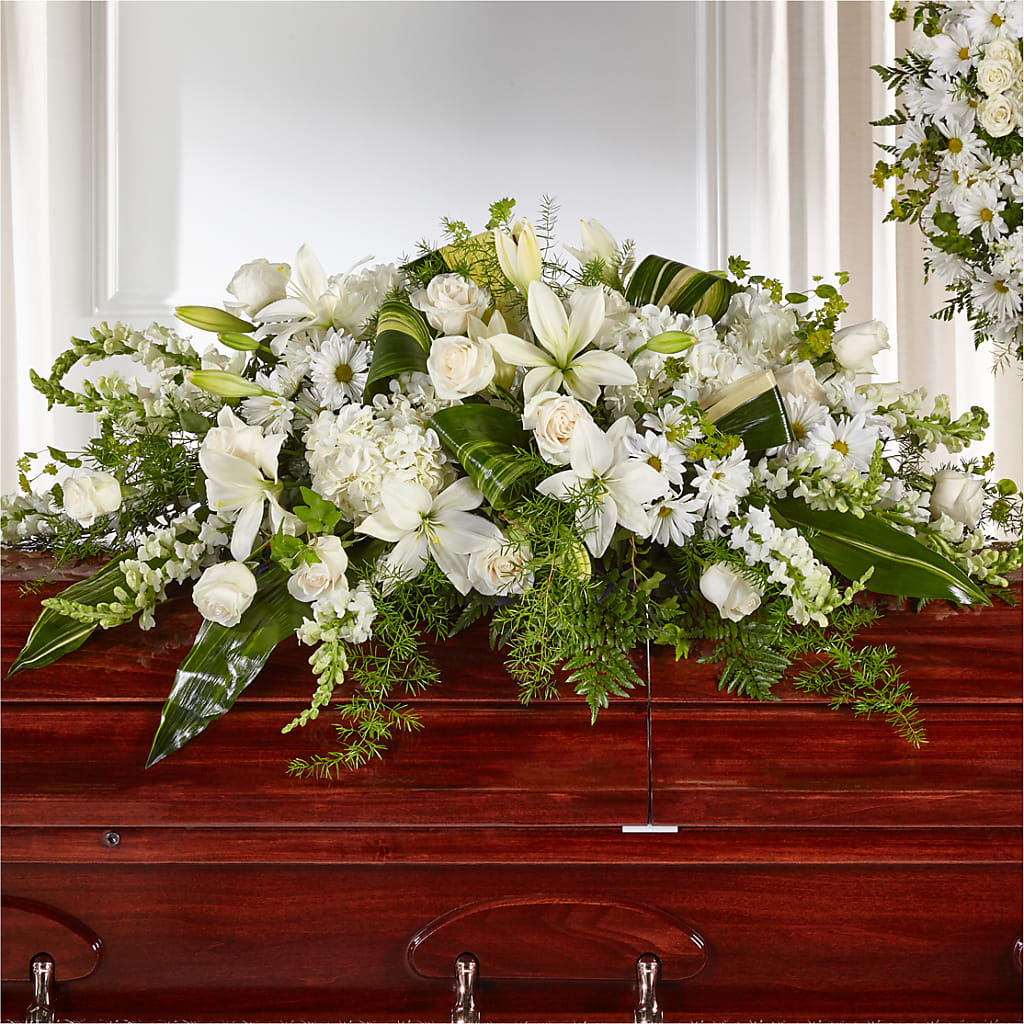 Abundance Casket Spray – POPPIES & PAISLEY FLORAL, Mulino OR