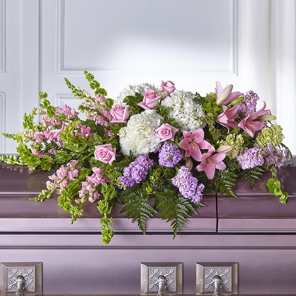Life's Gratitude Casket Spray – POPPIES & PAISLEY FLORAL, Mulino OR