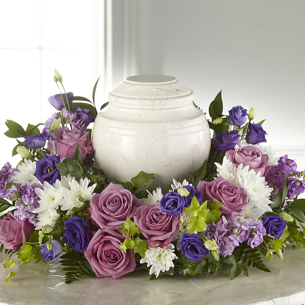 Blooming Sympathy Cremation Adornment – POPPIES & PAISLEY FLORAL, Mulino OR