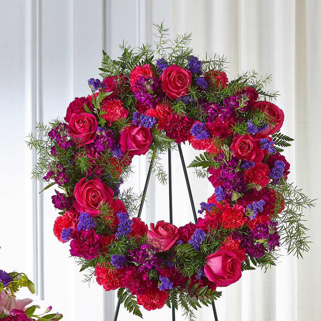 Calming Colors Wreath – POPPIES & PAISLEY FLORAL, Mulino OR