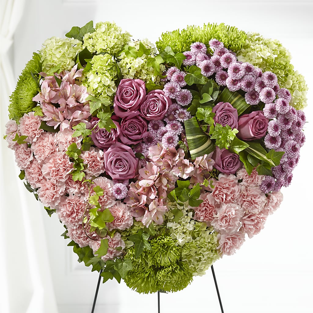 Heartwarming Standing Heart – POPPIES & PAISLEY FLORAL, Mulino OR