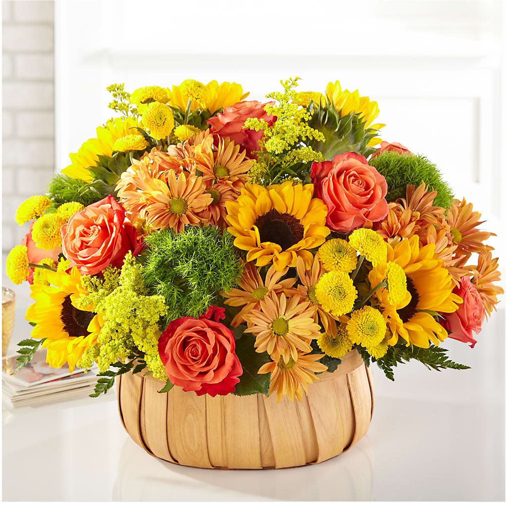 Harvest Sunflower Basket – POPPIES & PAISLEY FLORAL, Mulino OR