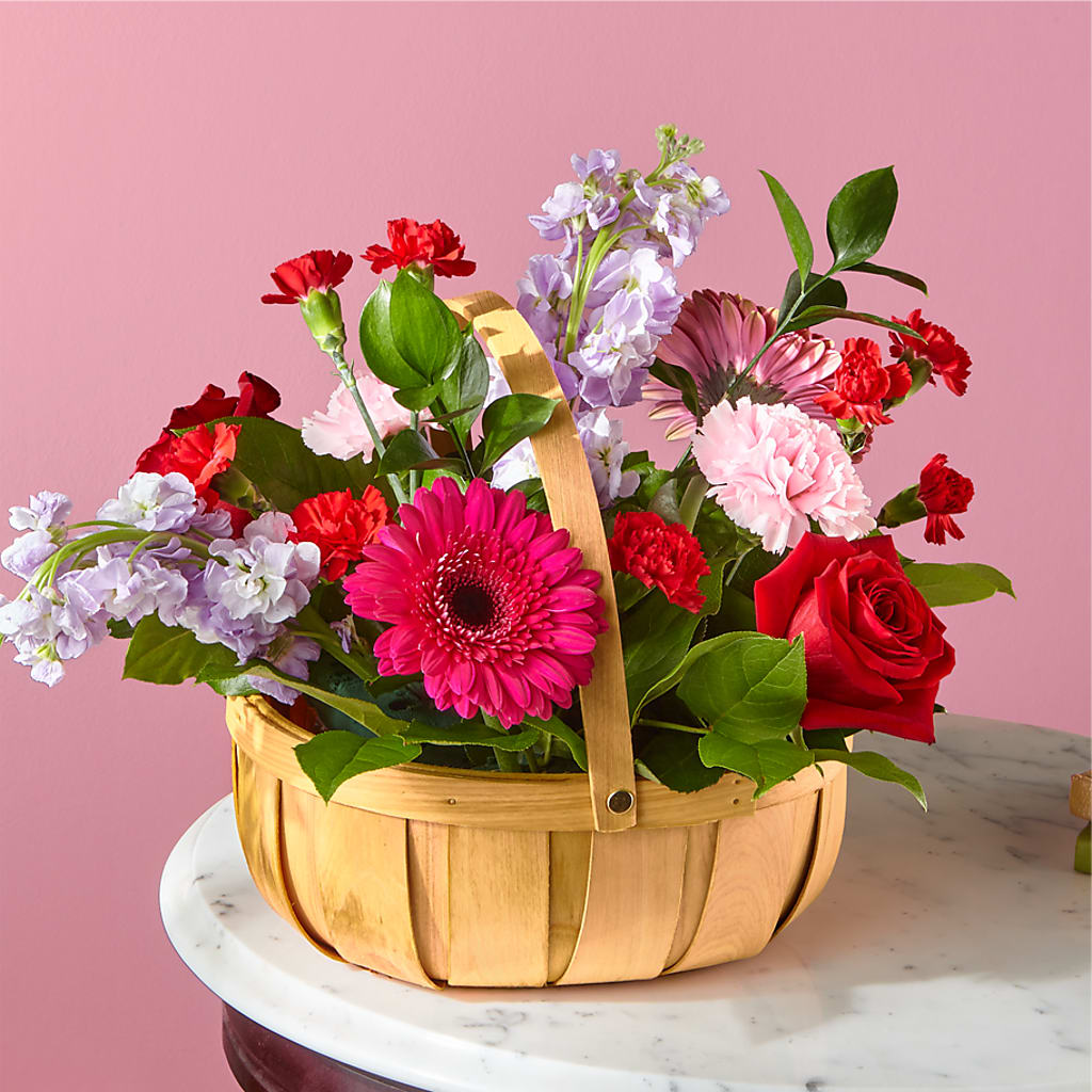 Pink Picnic Basket – POPPIES & PAISLEY FLORAL, Mulino OR