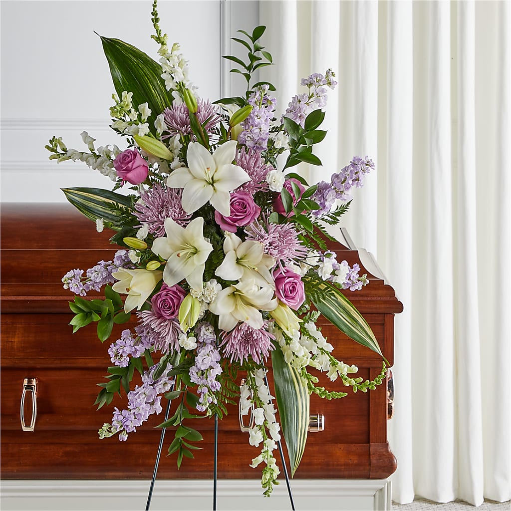 Grateful Hearts Standing Spray – POPPIES & PAISLEY FLORAL, Mulino OR