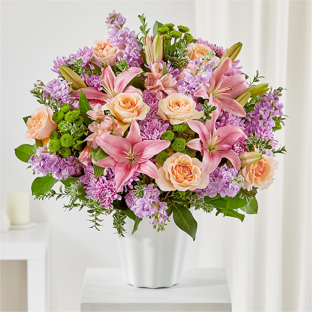 Supportive Embrace Tabletop Basket – POPPIES & PAISLEY FLORAL, Mulino OR