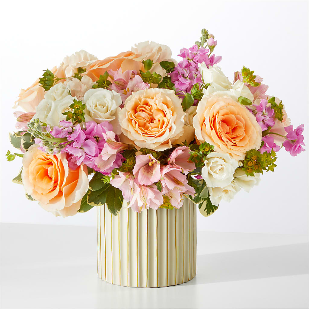 Paradise Bouquet with Ivory Vase – POPPIES & PAISLEY FLORAL, Mulino OR