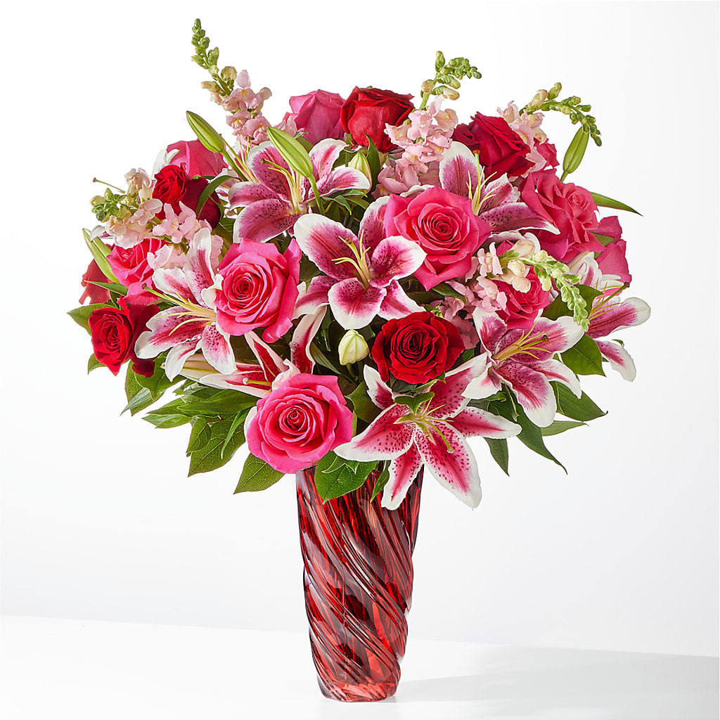Always You Bouquet with Luxe Swirl Vase – POPPIES & PAISLEY FLORAL, Mulino OR