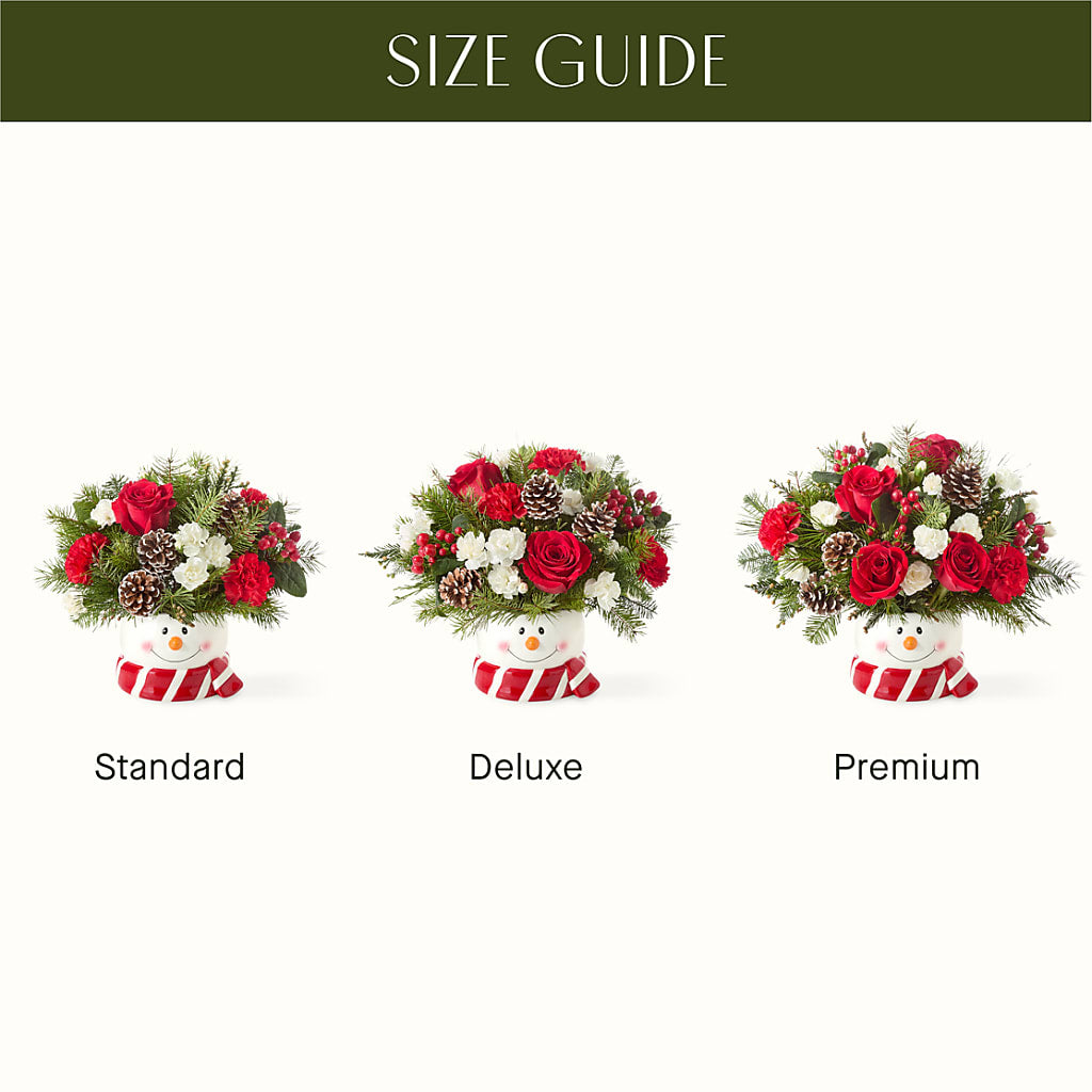 Jolly Snowman Bouquet – POPPIES & PAISLEY FLORAL, Mulino OR