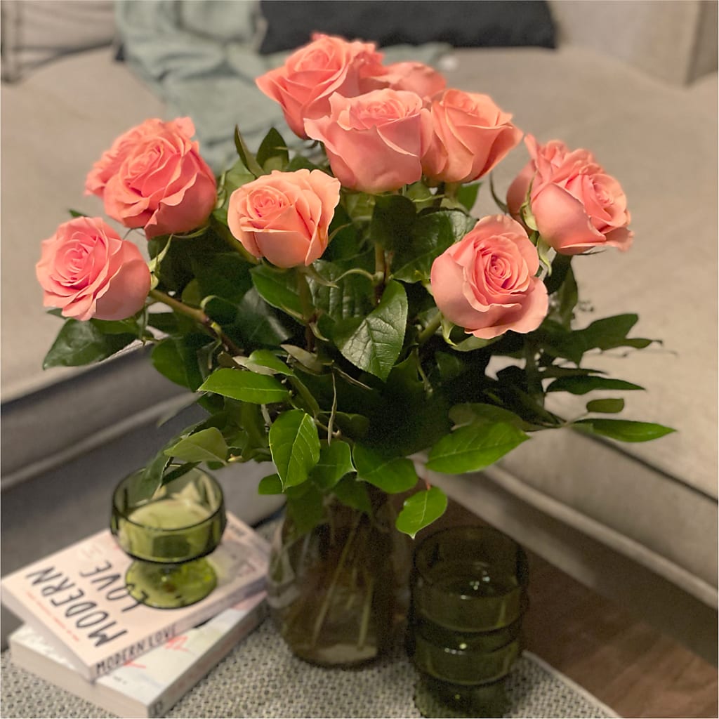 Long Stem Pink Rose Bouquet – POPPIES & PAISLEY FLORAL, Mulino OR