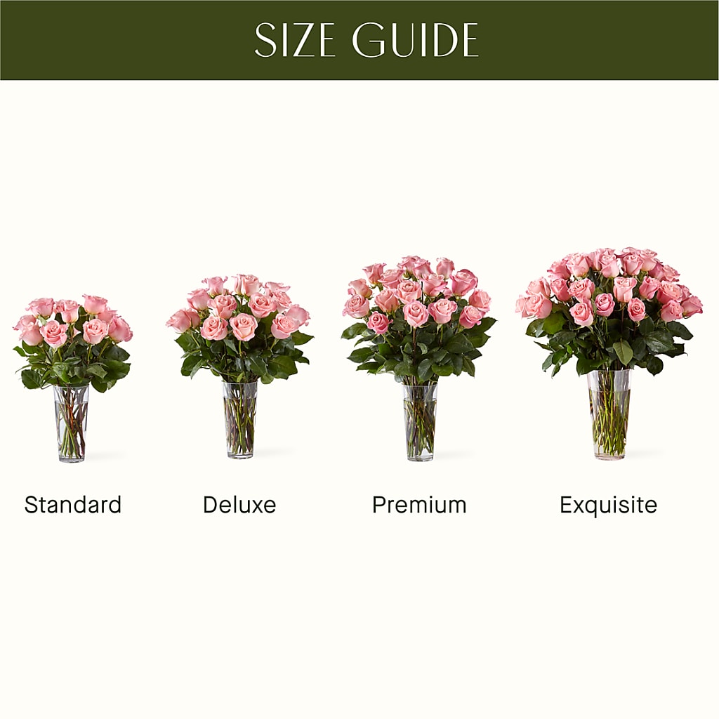 Long Stem Pink Rose Bouquet – POPPIES & PAISLEY FLORAL, Mulino OR