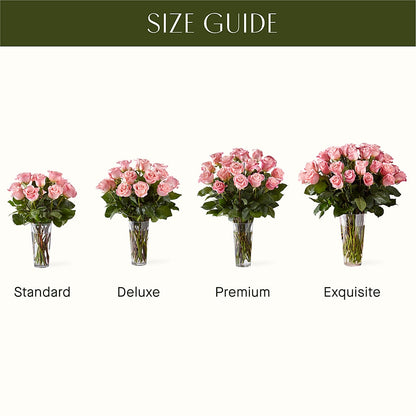 Long Stem Pink Rose Bouquet – POPPIES & PAISLEY FLORAL, Mulino OR