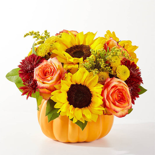 Golden Gourd Pumpkin Bouquet – POPPIES & PAISLEY FLORAL, Mulino OR