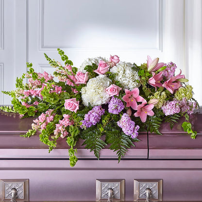 Life's Gratitude Casket Spray – POPPIES & PAISLEY FLORAL, Mulino OR