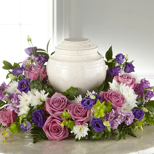 Blooming Sympathy Cremation Adornment – POPPIES & PAISLEY FLORAL, Mulino OR
