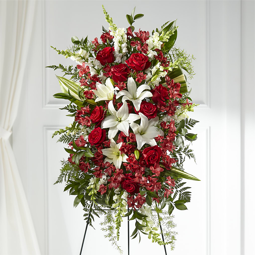 Everlasting Memory Standing Spray – POPPIES & PAISLEY FLORAL, Mulino OR