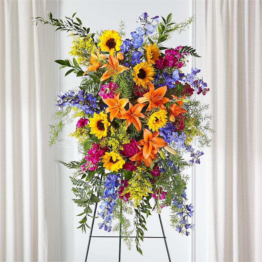 Sunlit Memories Standing Spray (Standard) – POPPIES & PAISLEY FLORAL, Mulino OR