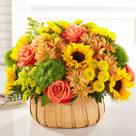 Harvest Sunflower Basket – POPPIES & PAISLEY FLORAL, Mulino OR