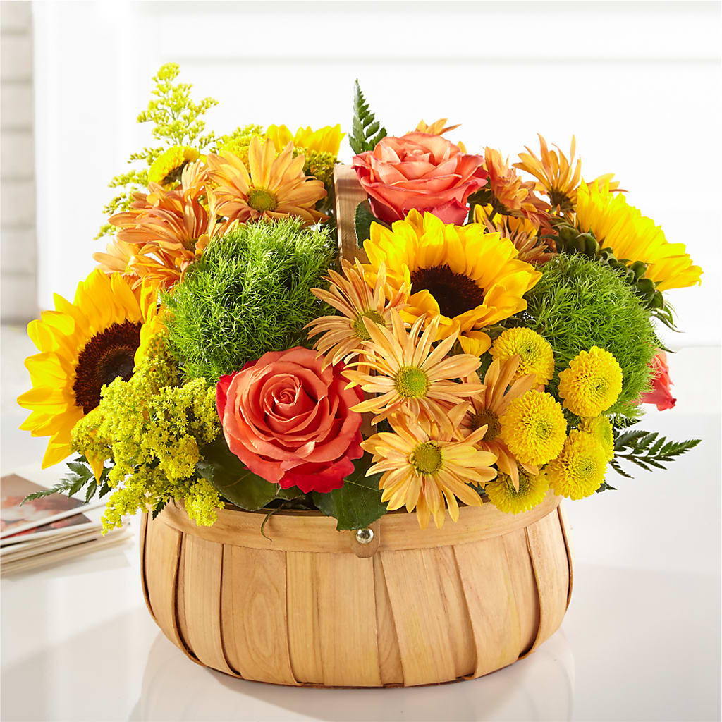 Harvest Sunflower Basket – POPPIES & PAISLEY FLORAL, Mulino OR