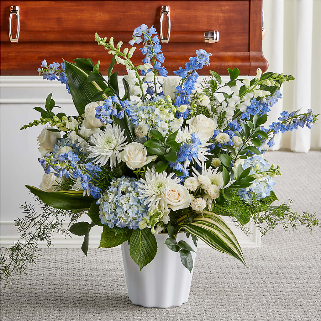 Sympathy & Funeral Flowers Mulino | Poppies & Paisley Floral