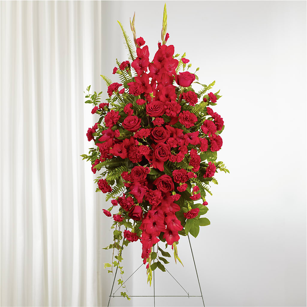 From the Heart Standing Spray – POPPIES & PAISLEY FLORAL, Mulino OR