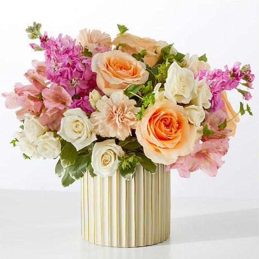 Paradise Bouquet with Ivory Vase – POPPIES & PAISLEY FLORAL, Mulino OR