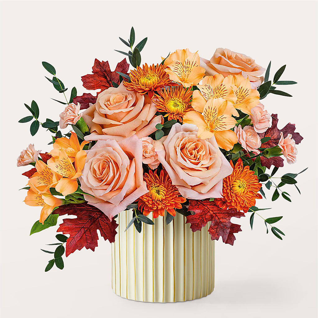 Spiced Latte Bouquet with Ivory Vase – POPPIES & PAISLEY FLORAL, Mulino OR