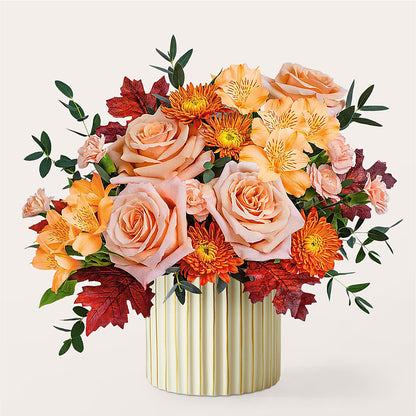 Spiced Latte Bouquet with Ivory Vase – POPPIES & PAISLEY FLORAL, Mulino OR