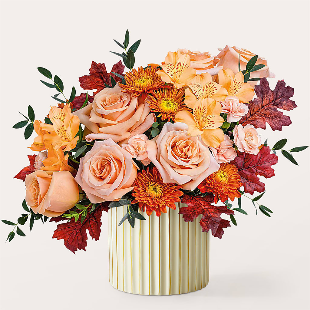Spiced Latte Bouquet with Ivory Vase – POPPIES & PAISLEY FLORAL, Mulino OR