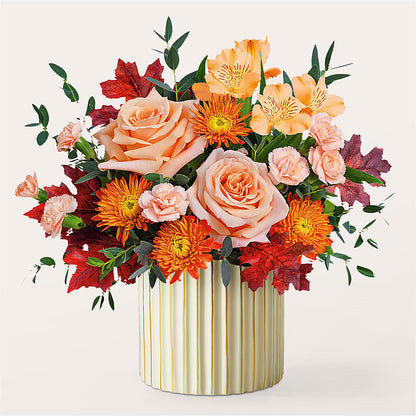 Spiced Latte Bouquet with Ivory Vase – POPPIES & PAISLEY FLORAL, Mulino OR