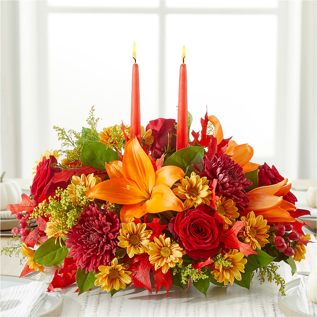 Autumn's Embrace Centerpiece – POPPIES & PAISLEY FLORAL, Mulino OR
