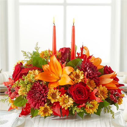 Autumn's Embrace Centerpiece – POPPIES & PAISLEY FLORAL, Mulino OR