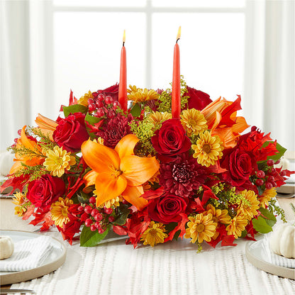 Autumn's Embrace Centerpiece – POPPIES & PAISLEY FLORAL, Mulino OR