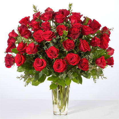 Forever Yours Fifty Stem Red Rose Bouquet – POPPIES & PAISLEY FLORAL, Mulino OR