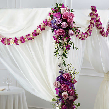 Color & Light Chuppah Decor – POPPIES & PAISLEY FLORAL, Mulino OR